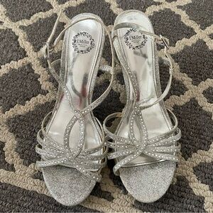 Silver Strappy Women's Sandals